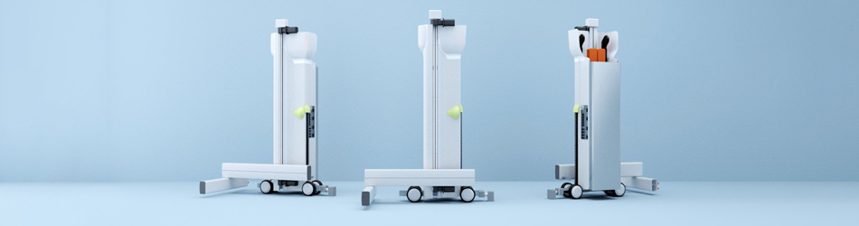 Cubierta de robot ARGOS parte de colaboracion de diseño tridimencional para estudio CLARO