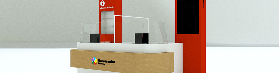 Colaboracion diseño stand nuevo centro shopping